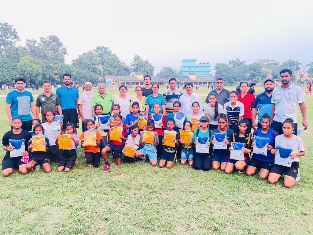 Stadium-A in girl child and stadium blue team in boy