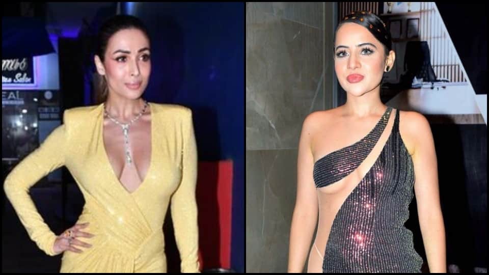 Malaika arora looks hot and sizzling in yellow deep neckline revealing dress social user trolled actress
