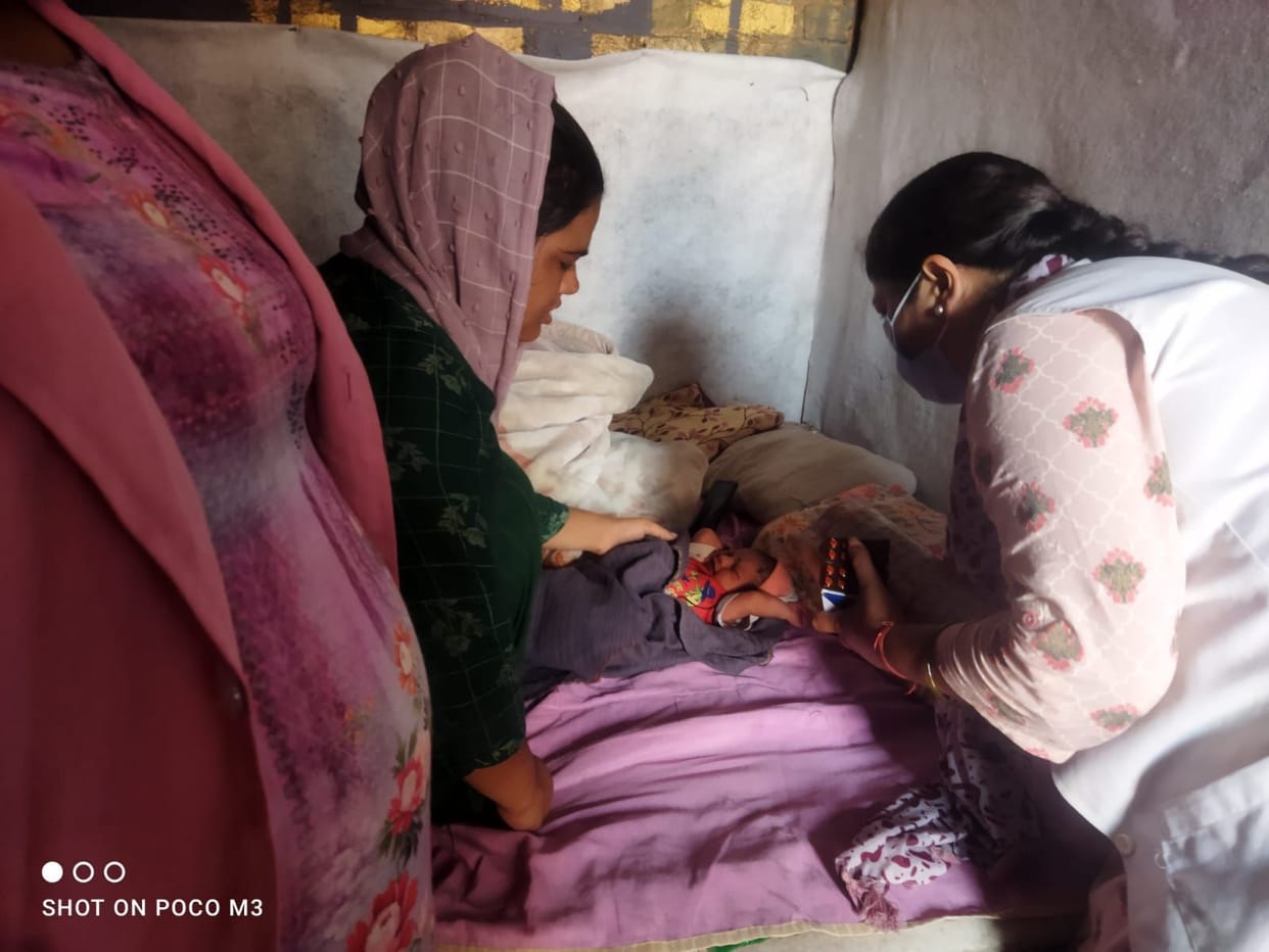 The woman was not admitted to the hospital, the child was born in the tempo