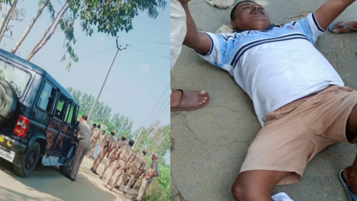 Crooks have shot a man on road in Saharanpur city
