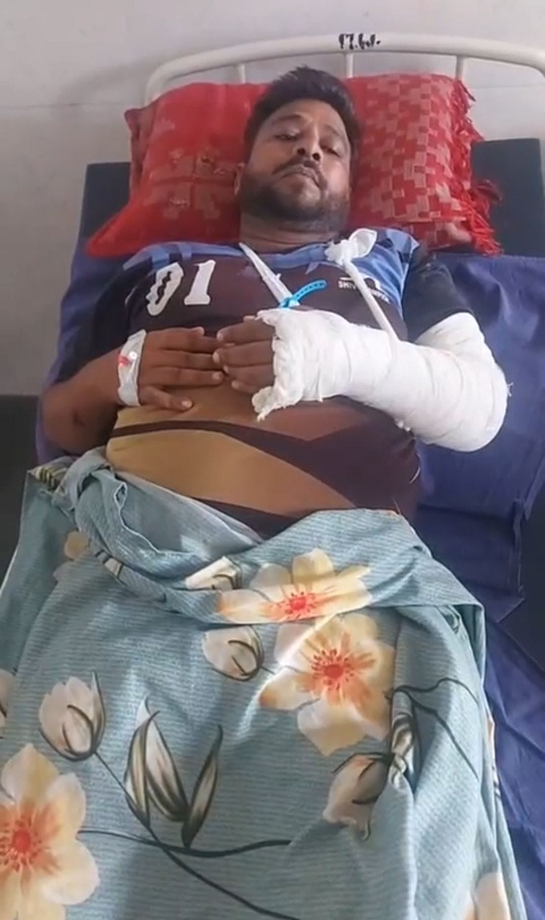 BJP leader attacked with sword and bike silencer