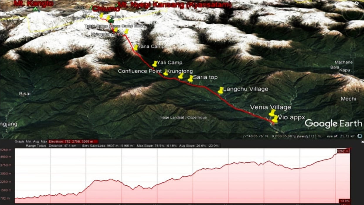 Arunachal pradesh Missing Mount Everest climber missing for 12 days team of 34 people formed to search