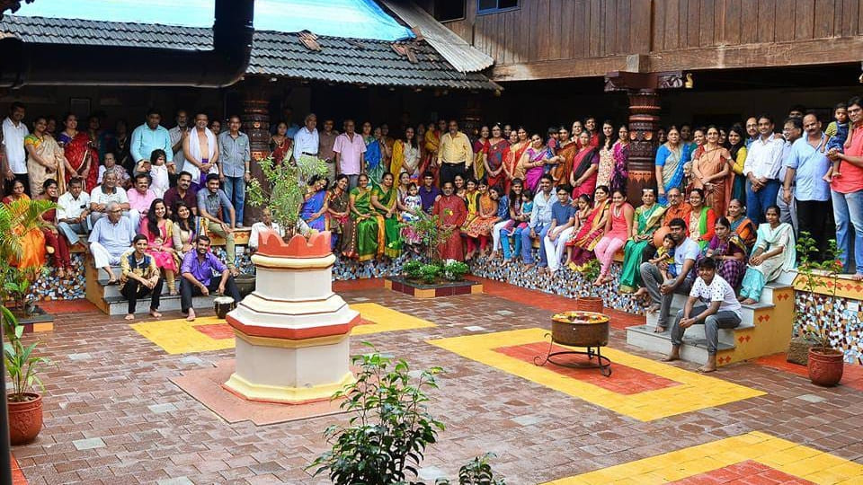 All family members gather on the occasion of Ganesh Chaturthi at Sanwardekar Wada in Goa Singham Returns
