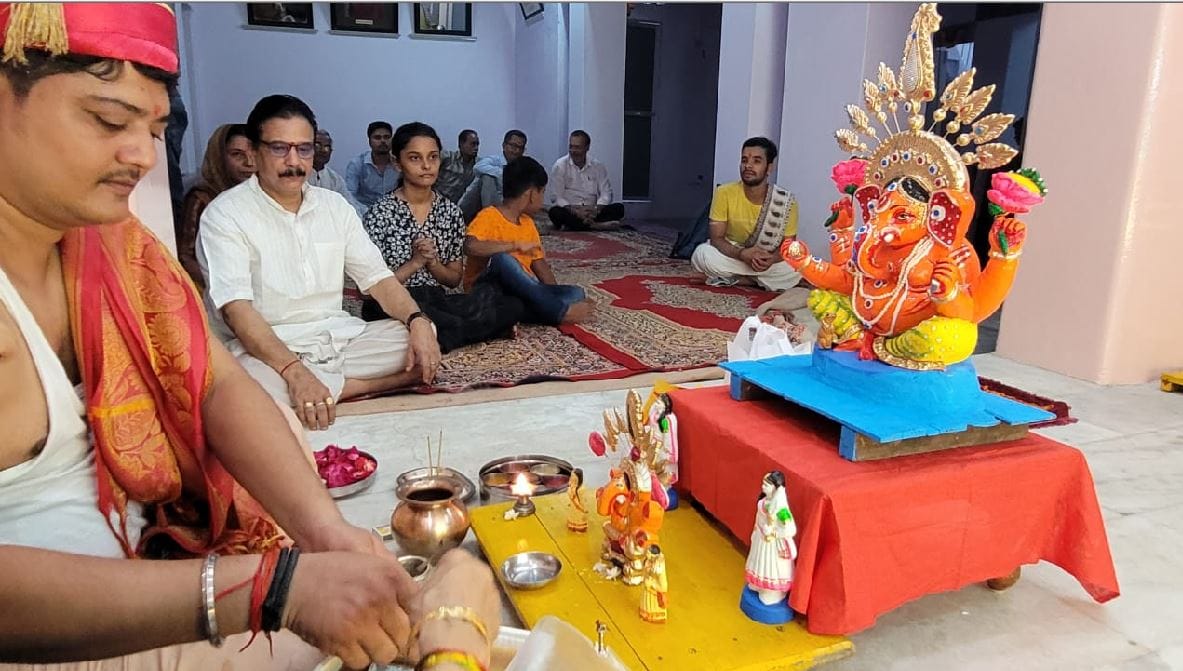 Ganesh Chaturthi 2022 Celebration in baba vishwanath city varanasi laal baag ke raja see photos