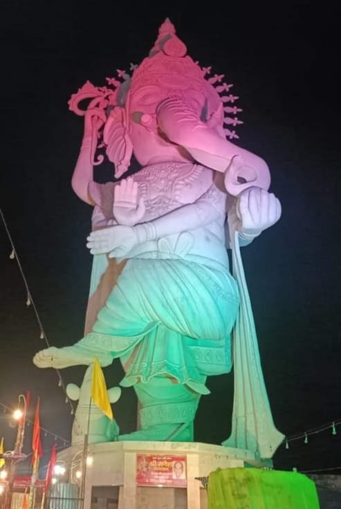 145 feet high Gajanan statue ready, waiting to be unveiled