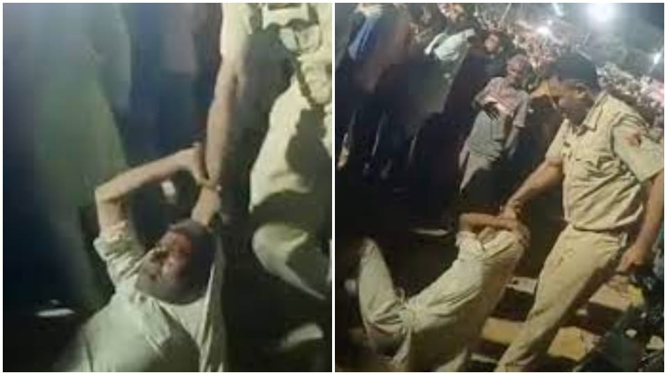 Bharatpur ASI Brutally Beat Up Person Food Thali Fair Kaman