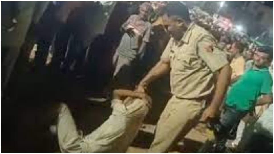 Bharatpur ASI Brutally Beat Up Person Food Thali Fair Kaman