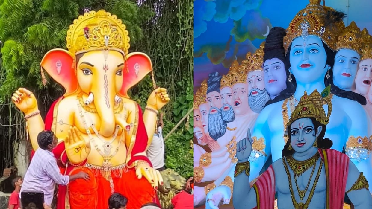 Gorgeous statues of Lord Ganesha kept in Chhindwara, from the third day, people will be able to see