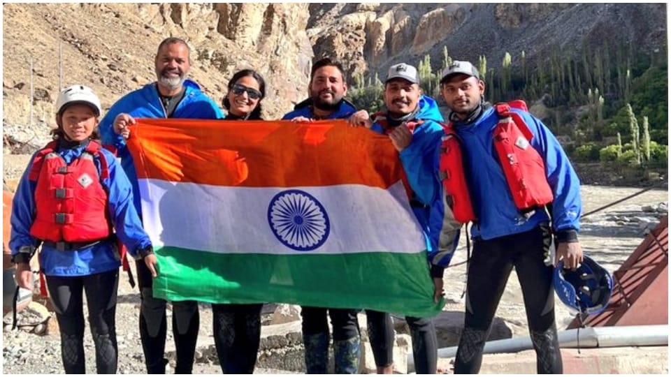 Union Minister Gajendra Shekhawat Daughter Suhasani Created A Record By Rafting