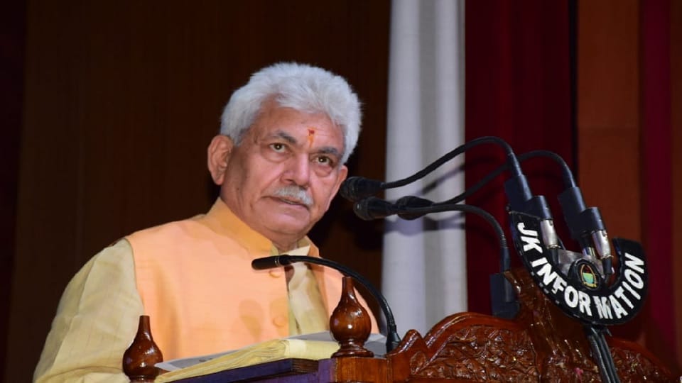 LG Manoj Sinha said collective fight to have to be fought to root out drug addiction