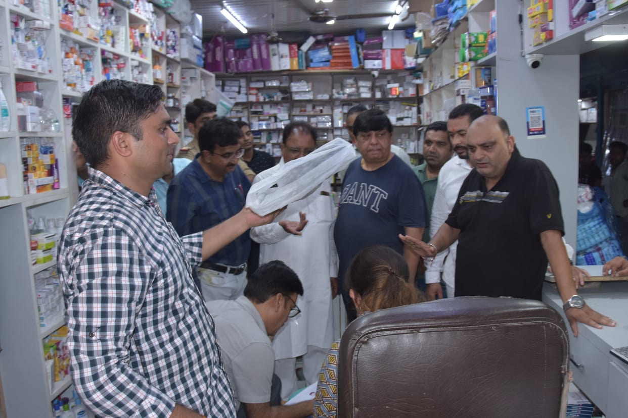 Police and Drug Department raided medical stores
