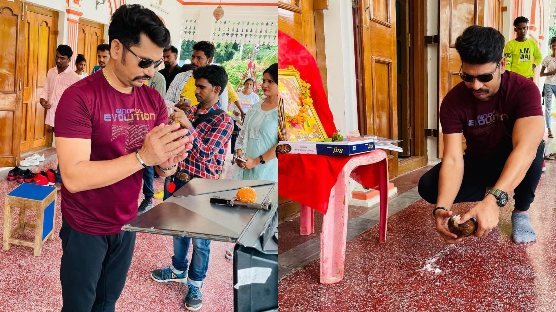 Bhojpuri Rani Chatterjee announce new movie gangster in bihar Shoot Started in Varanasi photos getting viral