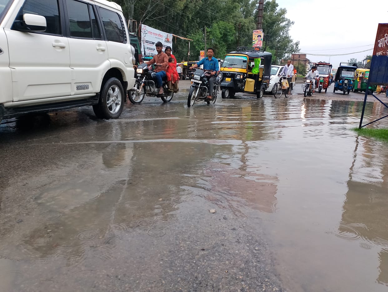 Hour-long rain, relief from humidity