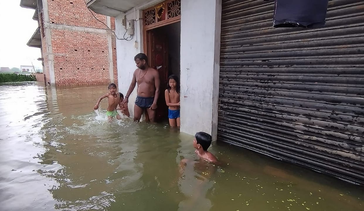 Ganga receding at the speed of two centimeters per hour