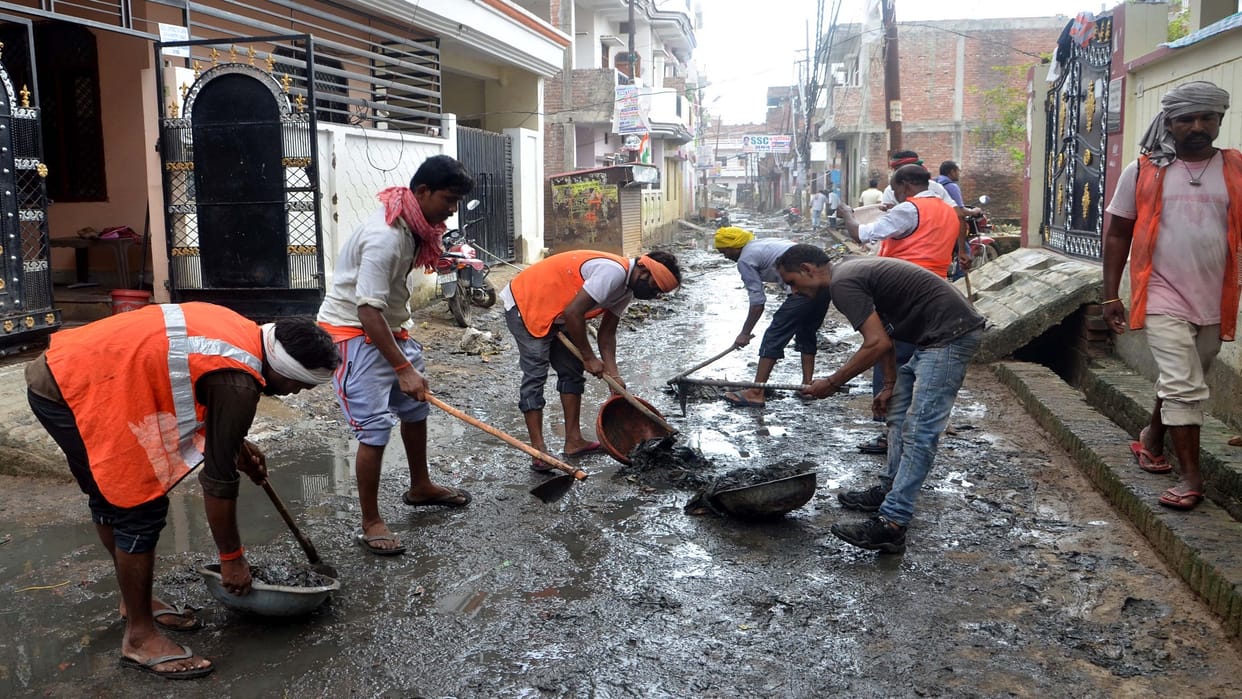 Relief camps started emptying as the flood water receded