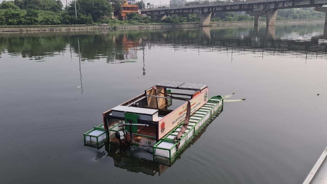Robotic boat will clean Gomati river in Lucknow.