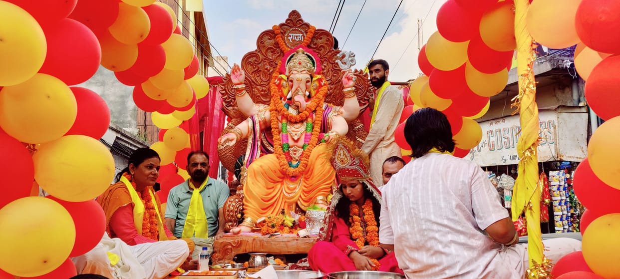 The city reverberated with the cheers of Ganpati Bappa Morya