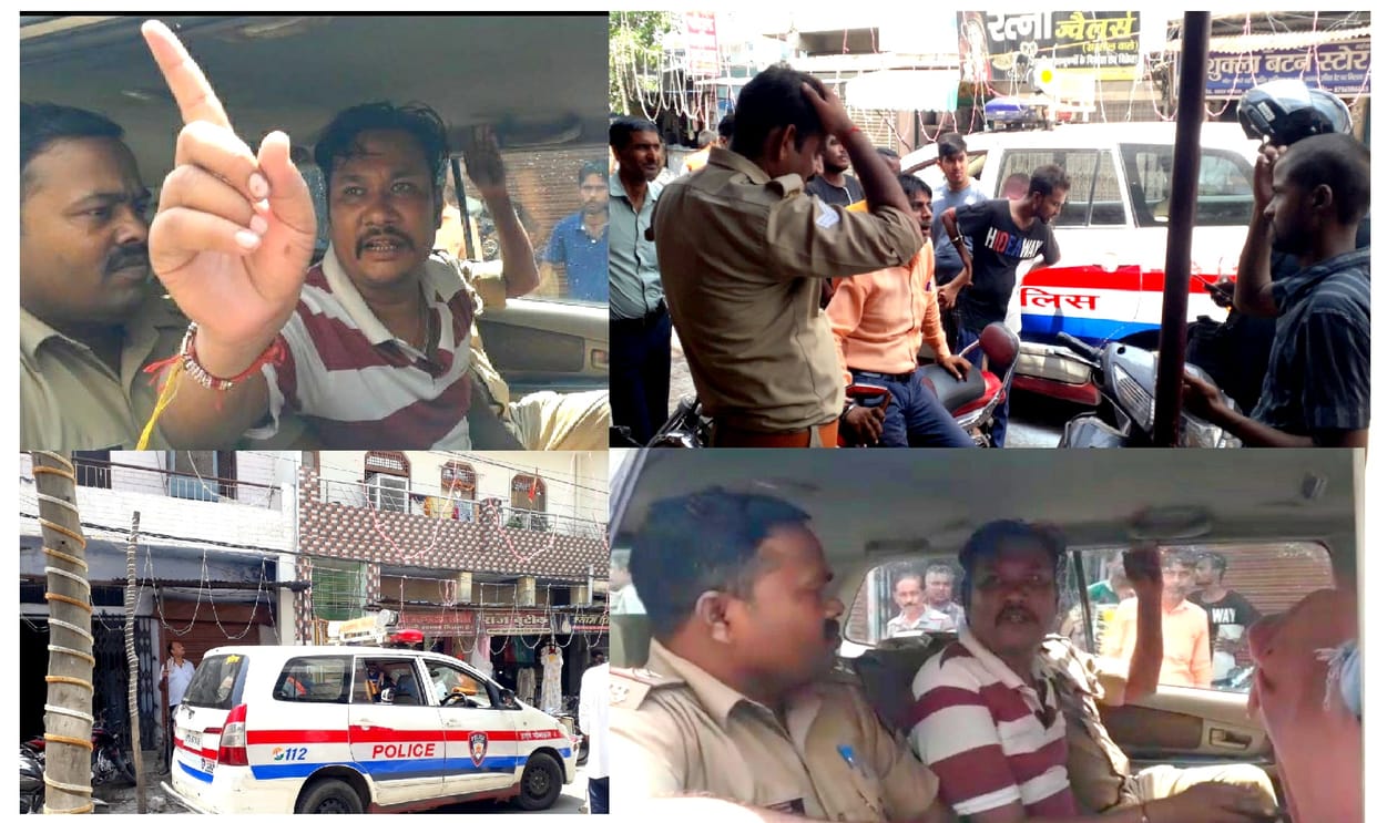 a drunken soldier fired six rounds with a revolver in Kanpur