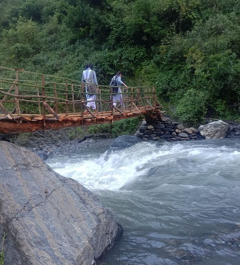 Three temporary bridges washed away in Dharchula's Khumti due to rain