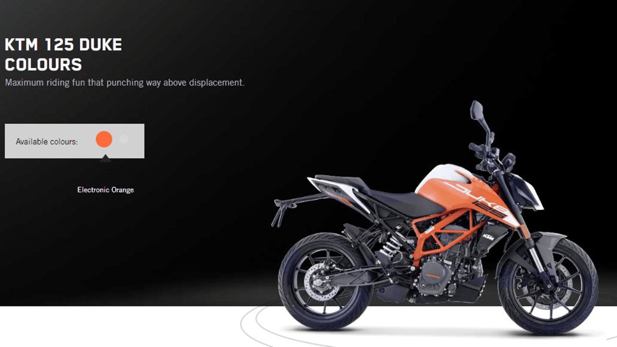 KTM Duke updated with new color options, 125 200 250 and 390