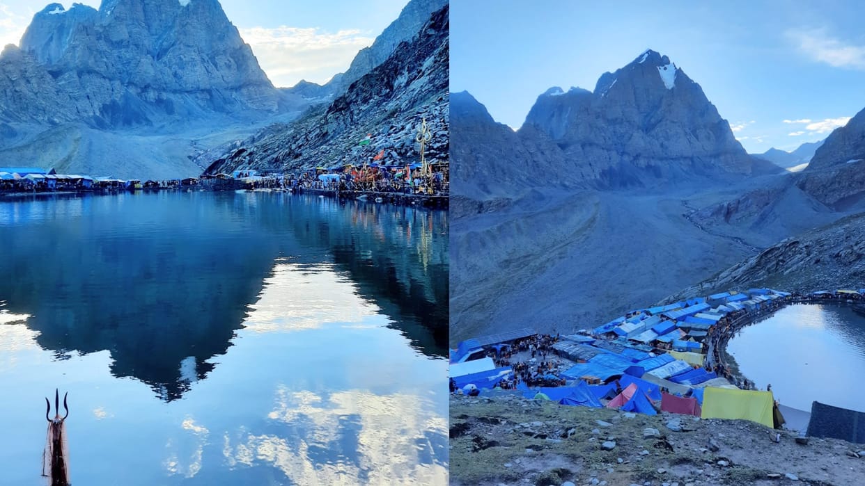 Manimahesh Yatra: Manimahesh's Dal lake was broken under the leadership of Karthik Swami's disciple