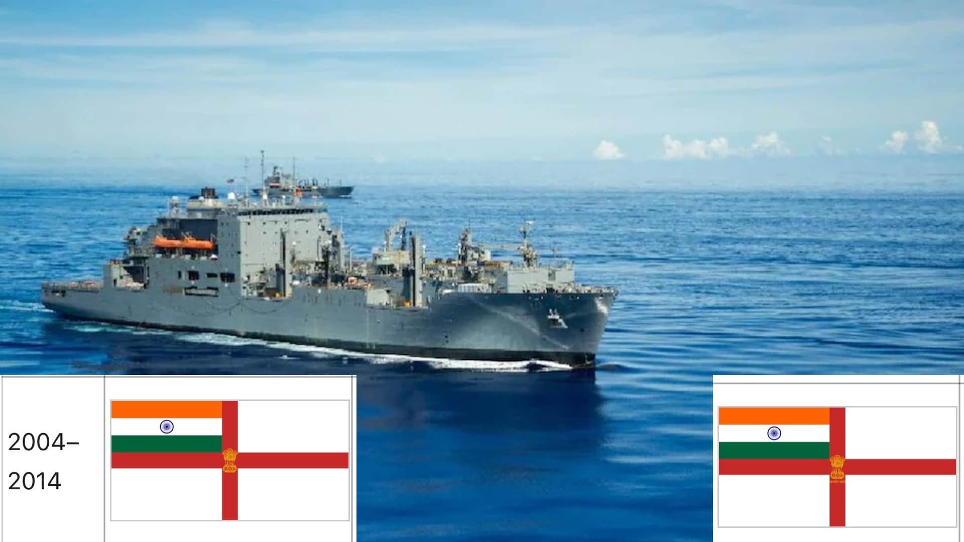 Ashoka Pillar, Sanskrit mantra and tricolor, know how much the flag of the Indian Navy changed in 75 years?