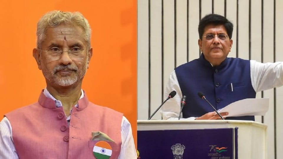 S Jaishankar Piyush Goyal to visit US in September for multilateral and bilateral meetings