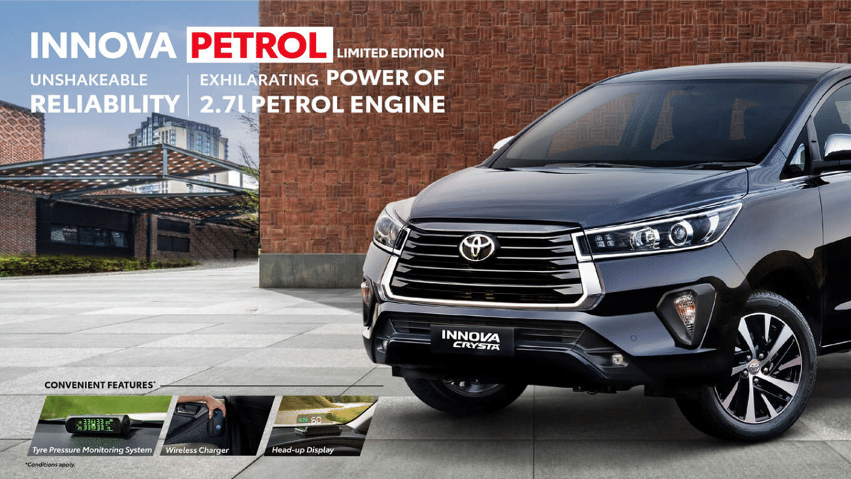 toyota innova crysta limited edition is set to rock on festive season know price features and engine power