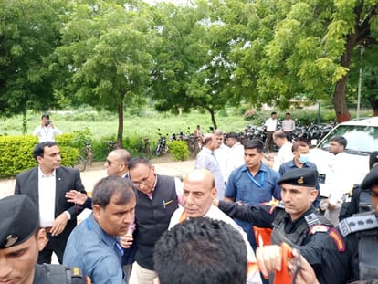 Defence Minister Rajnath Singh Reached Varanasi for book launch event