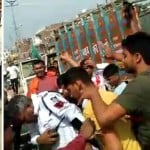 मुरैना में ट्रैफिक हवलदार को सरेआम पीटा गया।