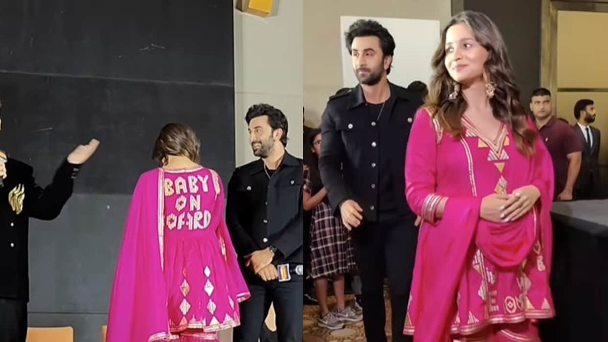 Brahmastra promotions alia bhatt Alia Bhatt draws limelight with her outfit written on back of her suit Baby