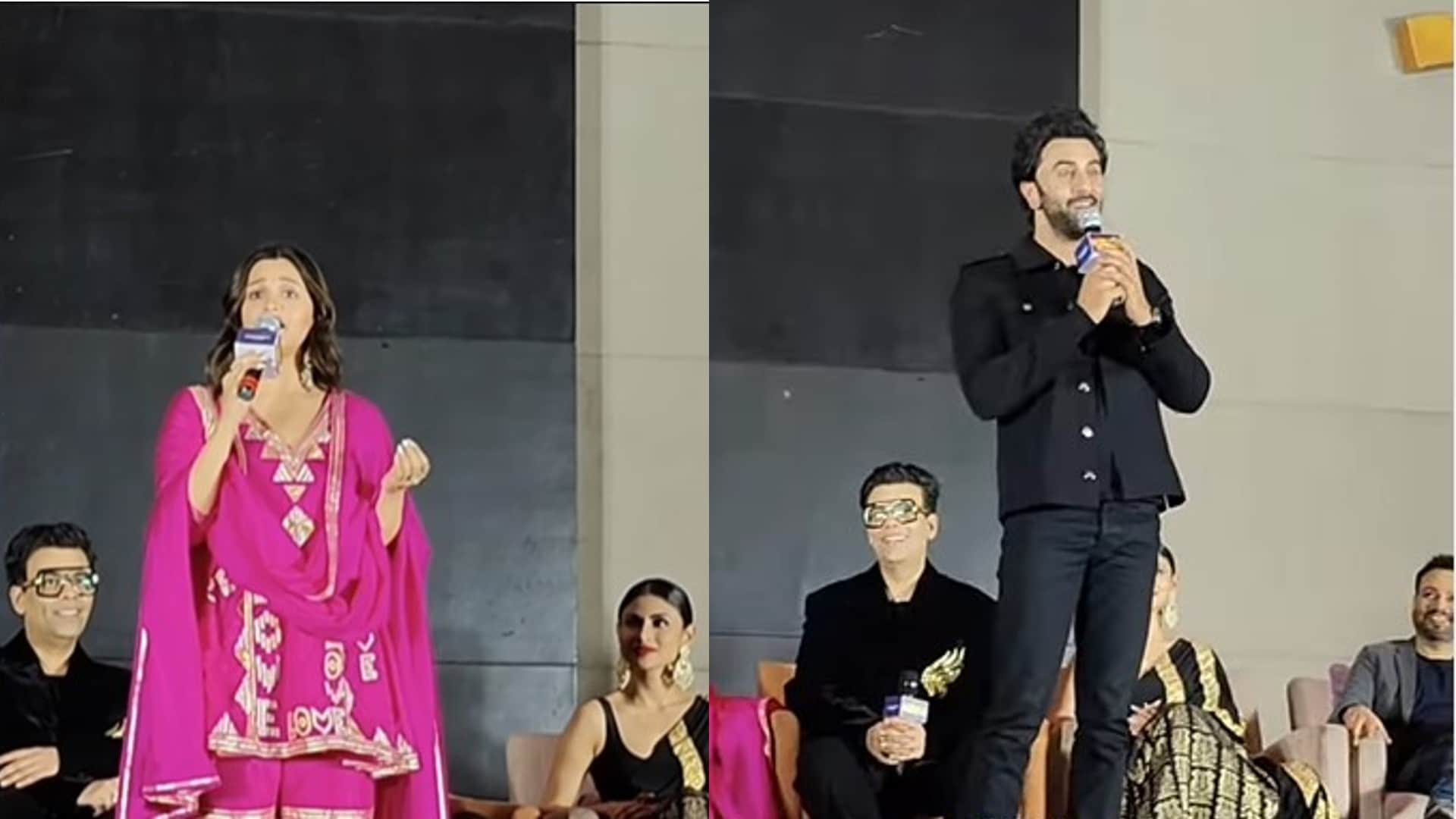 Brahmastra promotions alia bhatt Alia Bhatt draws limelight with her outfit written on back of her suit Baby