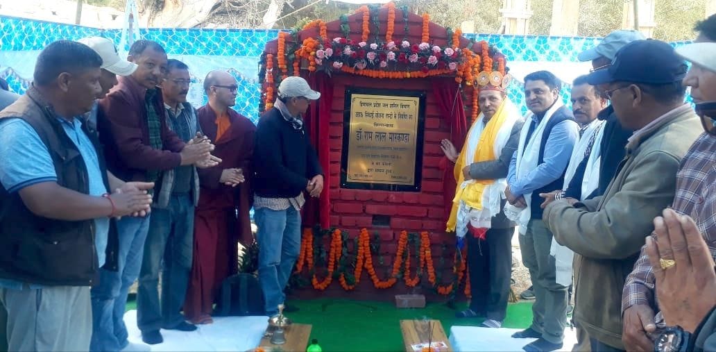 Markanda laid the foundation stone of three crore Tandi Irrigation Scheme