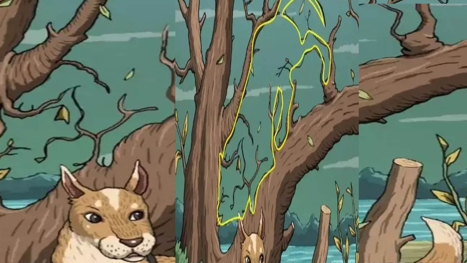 Optical Illusion Images for Brain IQ Test Find Out Hidden Cat from Viral Photo