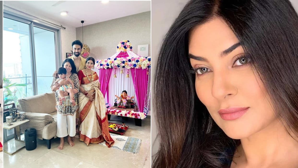 Sushmita Sen shares family photo after patch up brother Rajeev Sen and Bhabhi Charu Asopa