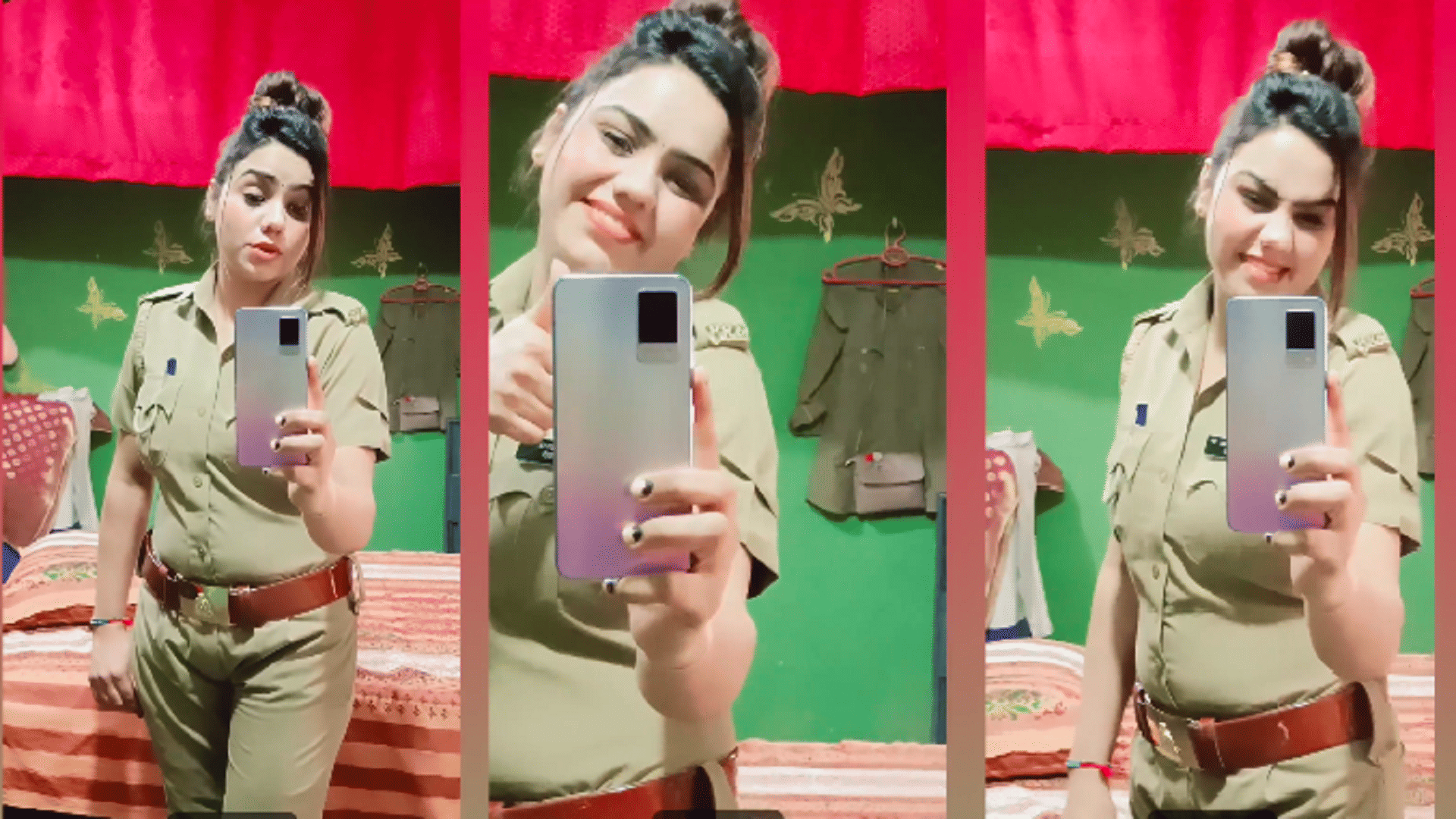 Amroha Female constable makes reels in uniform on Social media sent to police lines