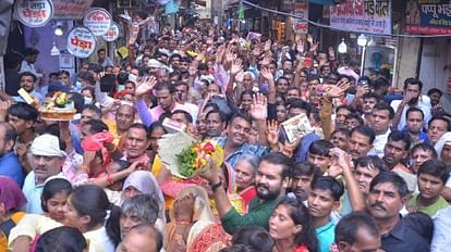 flood of faith in Banke Bihari temple located in Vrindavan at Mathura