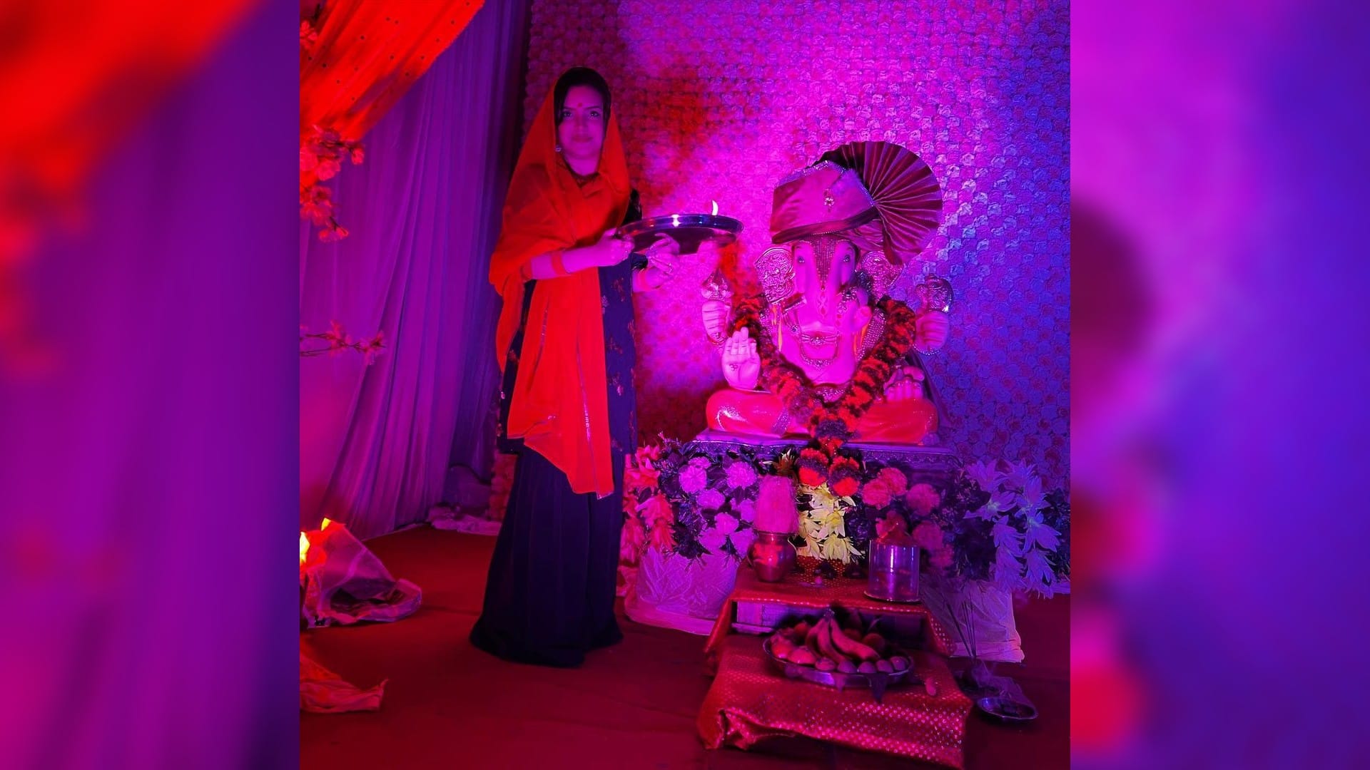 lock upp fam azma fallah gets trolled after sharing picture of Ganpati Puja