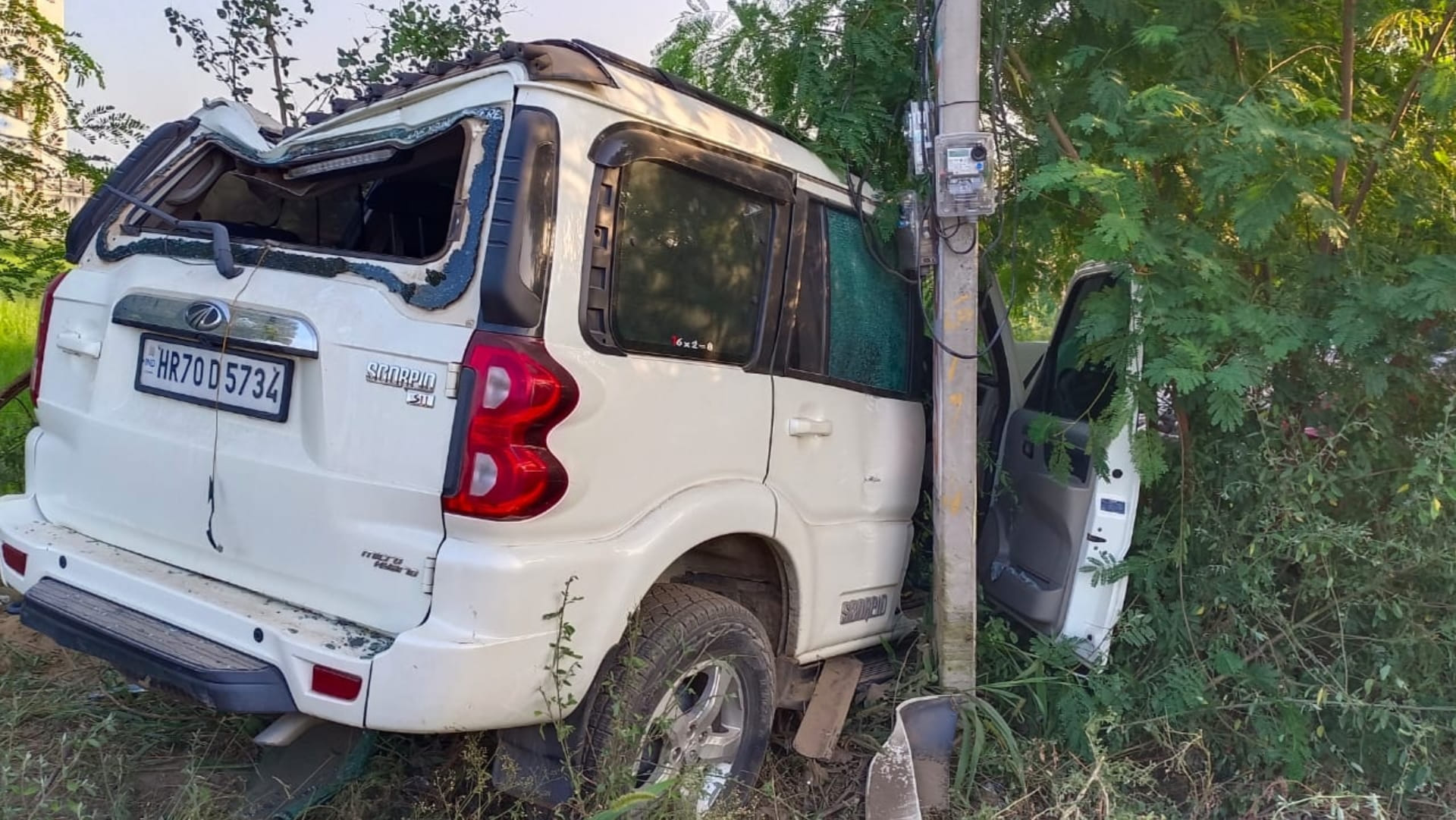 Three youths died in a horrific road accident in Sonipat of Haryana
