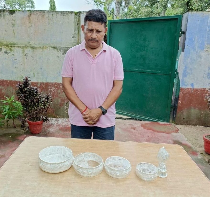 Youth arrested with silver
