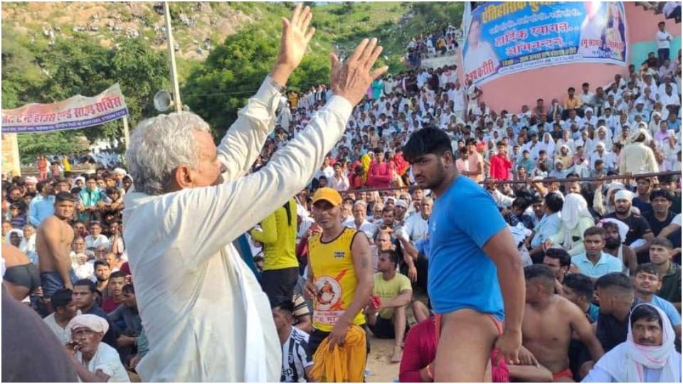 Dangal Organized In Karauli Lok Devta Bhairon Baba Rajasthan