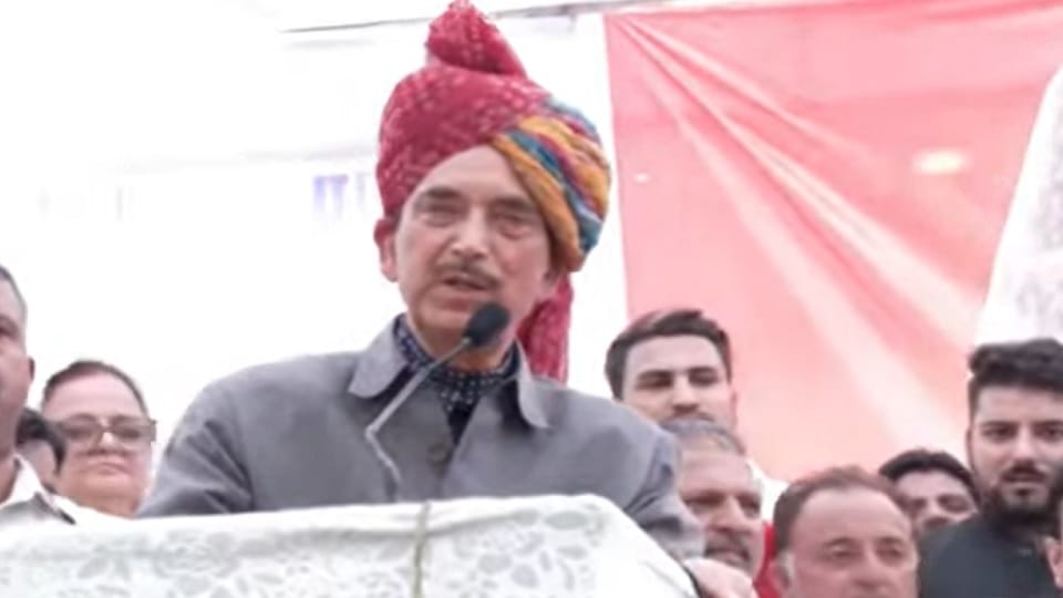 Ghulam nabi Azad launches new party in Jammu