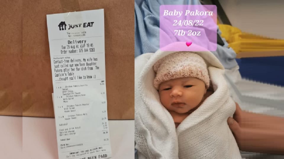 UK parents name their child after Indian dish Pakora