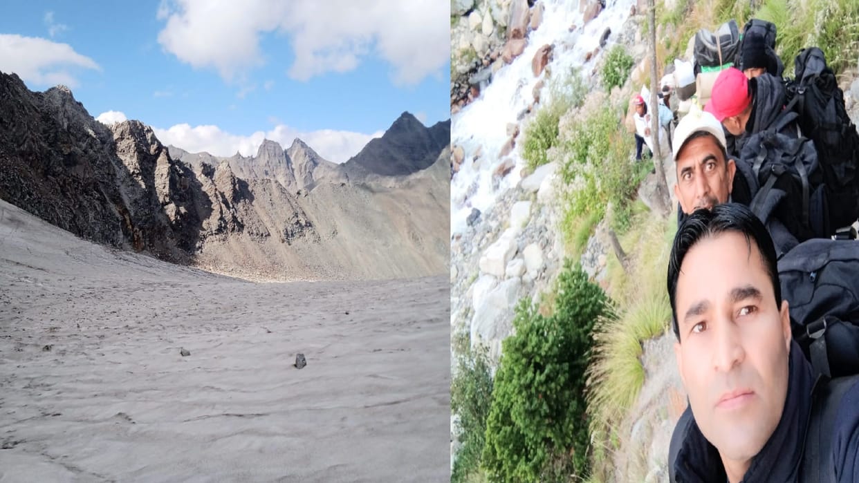 35 member team arrived to rescue five people stranded in Khimloga Pass