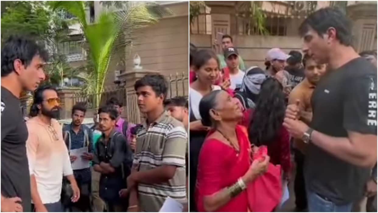 outside sonu sood house there is a crowd of needy people on every weekends