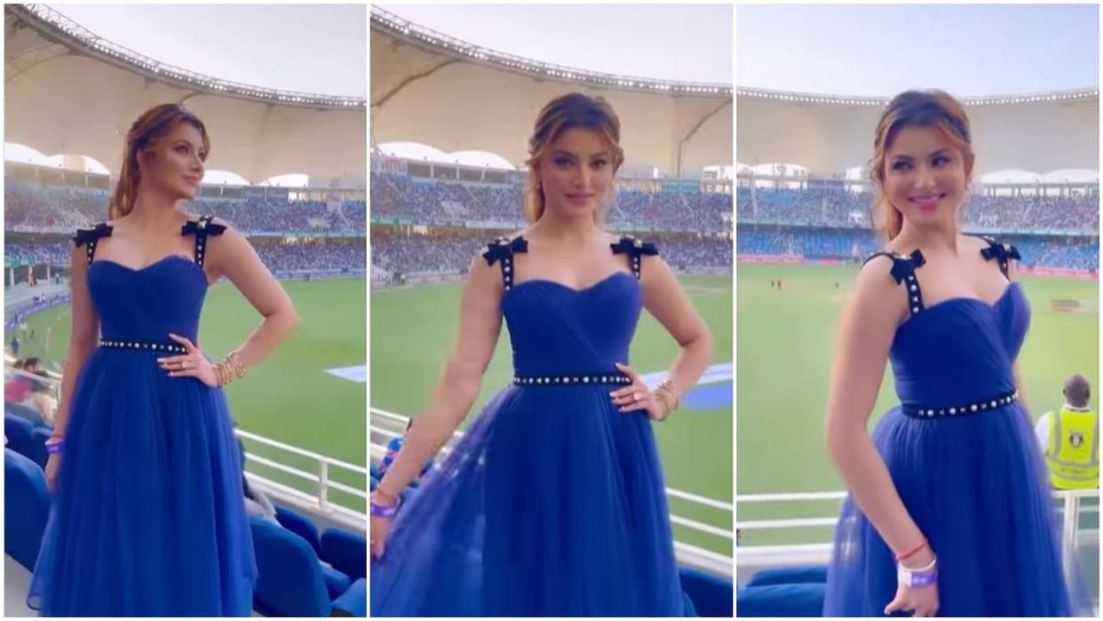 Urvashi Rautela once again attends Asia cup 2022 India Pakistan match, video going viral