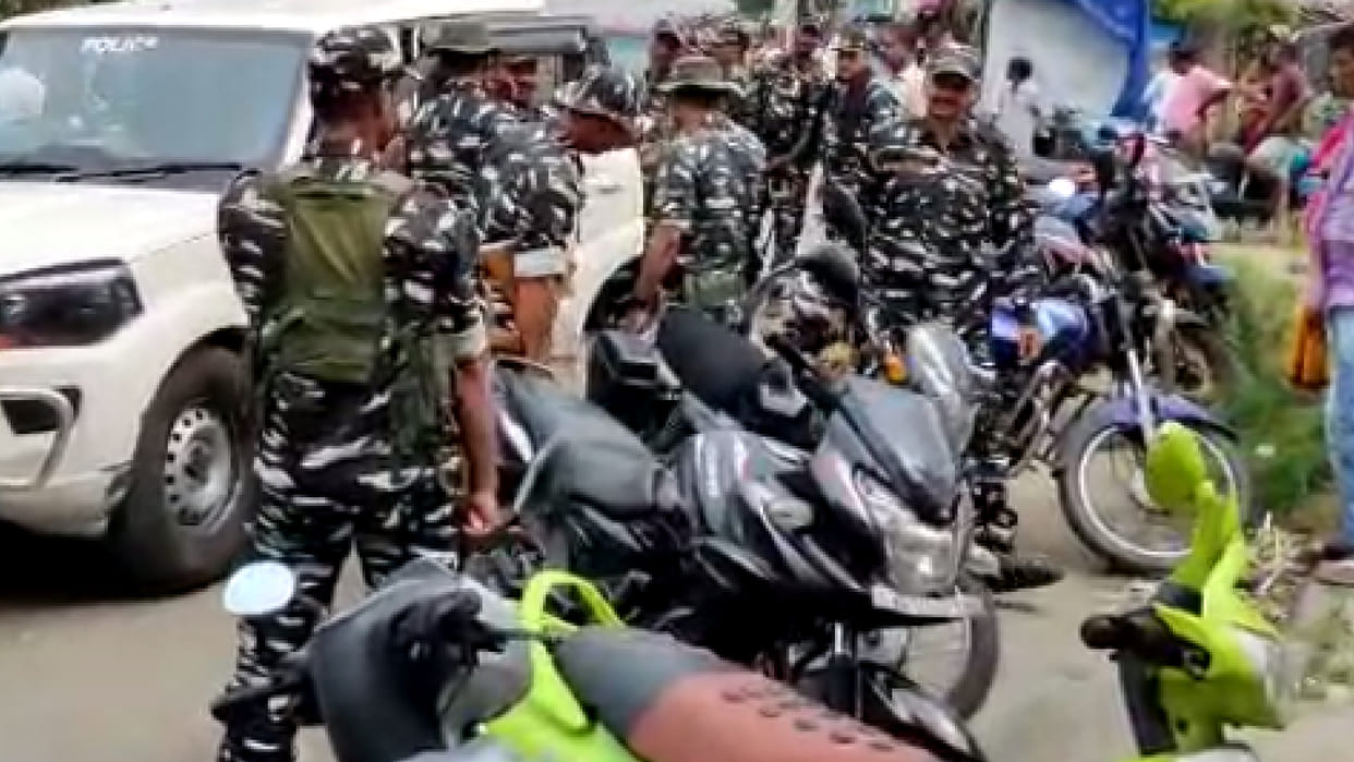 CBI raids underway at TMC MLA Subhodh Adhikari & his brother Kamal Adhikari residence in North 24 Paraganas