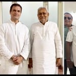 दिल्ली दौरे पर नीतीश कुमार।