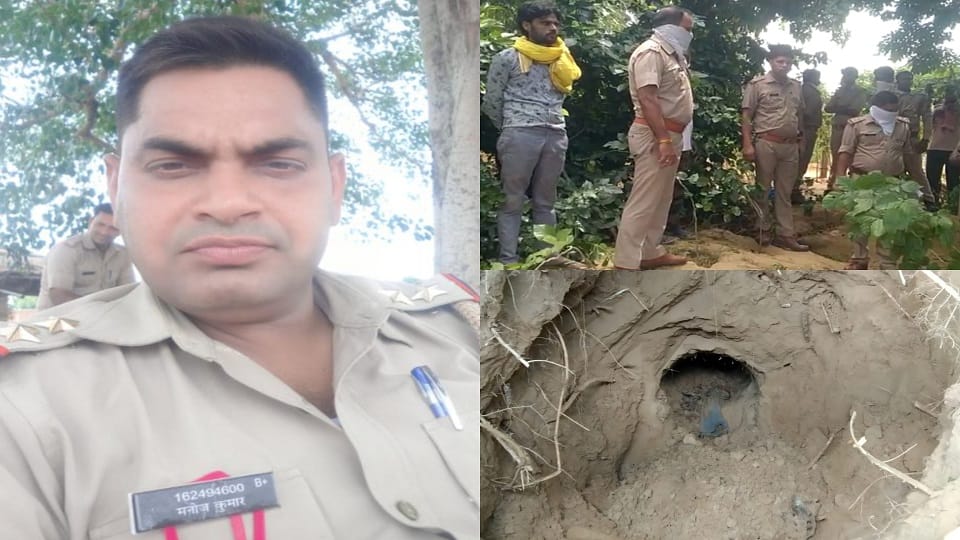 dead body of the young man found in two pieces buried without post-mortem in mathura