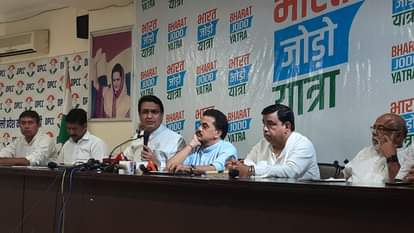 Bharat Jodo Yatra: प्रेस कांफ्रेंस करते संजय निरुपम, दिल्ली प्रदेश कांग्रेस अध्यक्ष अनिल चौधरी